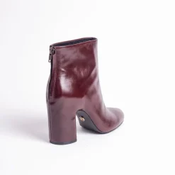 Cecelia New York Noel Low Back Zip Heeled Leather Bootie New