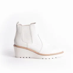 Cecelia New York -Gemma Slip On Low Wedge Boot Alabaster Sale