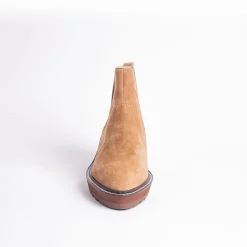 Cecelia New York -Gemma Slip On Low Wedge Boot Nutella New
