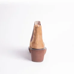 Cecelia New York -Gemma Slip On Low Wedge Boot Nutella New
