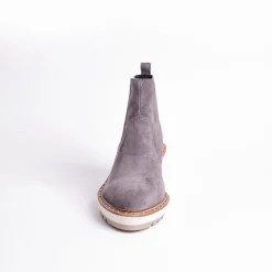 Cecelia New York -Gemma Slip On Low Wedge Boot Slate
